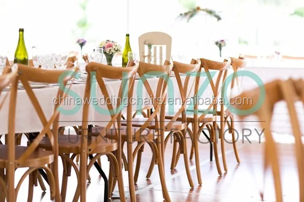 Rental wedding crossback chair antique wood carved back chair