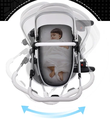 2016 new high end baby stroller high landscape stroller the most popular folable stroller