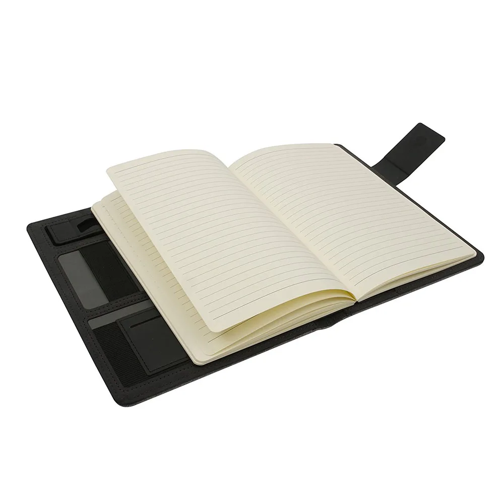 Custom Newest A4 A5 A6 A7 Leather Canvas Portfolio Folder For Ipad And PU Diary&Journal PU Leather Notebook