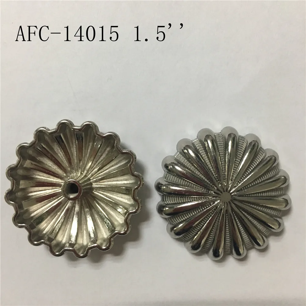 antique brass spur saddle conchos with screw back 1.5'