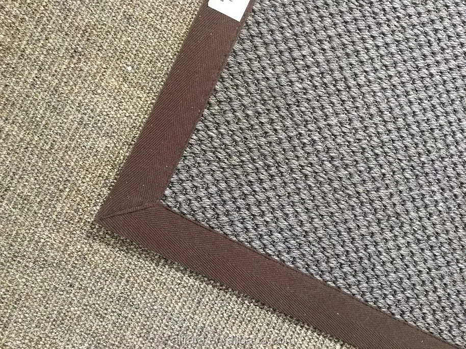machine made Small boucle sisal  carpet, natural material bedroom carpet rug