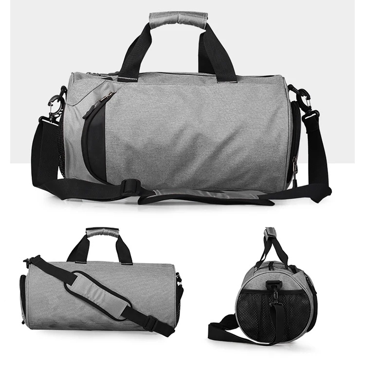 Wholesale custom mens ladies small waterproof washable gym duffle bag with shoe compartment