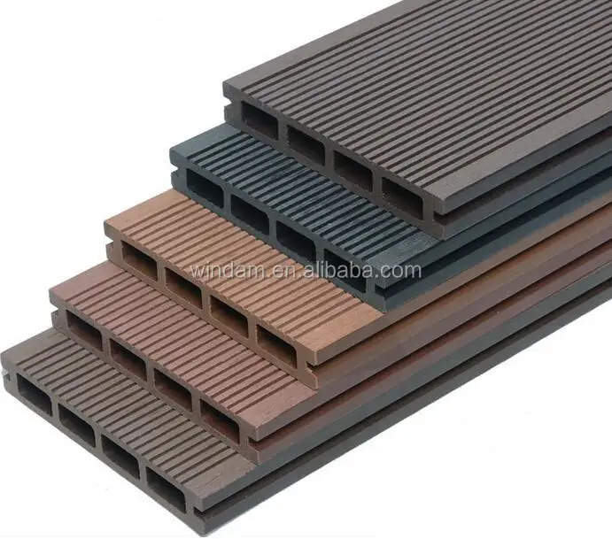 
Different Color and Surfaces Wood and Plastic Composite Decking China 