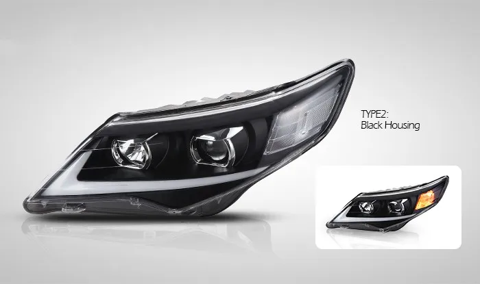MIDDLE EAST TYPE  DRL HEADLIGHT FOR TOYOTA CAMRY 2012-2014 LED HEAD LAMP