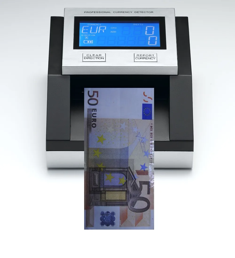 ECB прошли профессиональный детектор банкнот EC350, детектор валют для EUR, SEK, btc, GBP Note