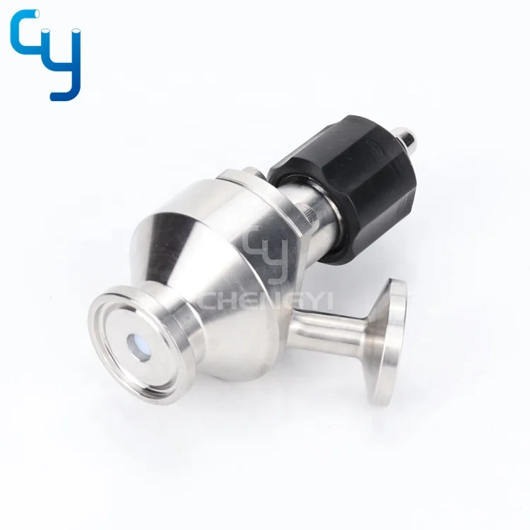 Sanitary stainless steel aseptic single port sampling valve