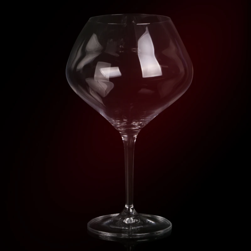 Wholesale Lead-Free Crystal Wine Glass Clear Luster Bohemia Goblet Glassware Creative Unique Gold Stem Red Wine Glass