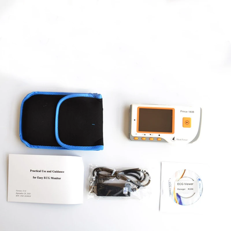 Easy operation Handheld ECG EKG Monitor Electrocardiogram LCD Prince 180B -Maggie
