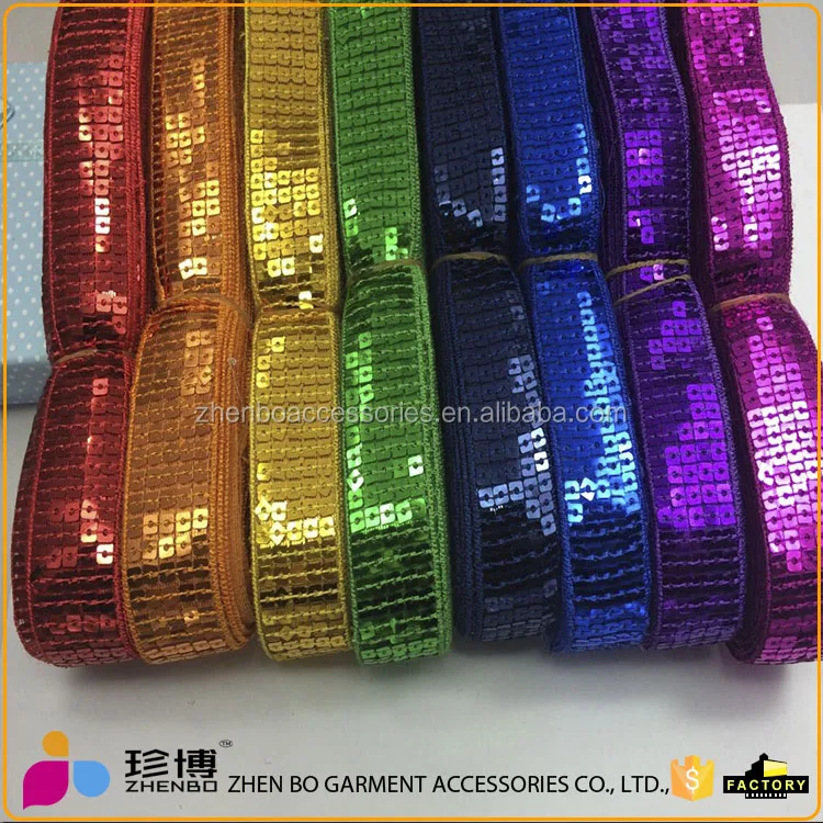 Zhenbo Wholesale Square Ribbon/Fabric Beauty Beads Sequins Lace Fabric