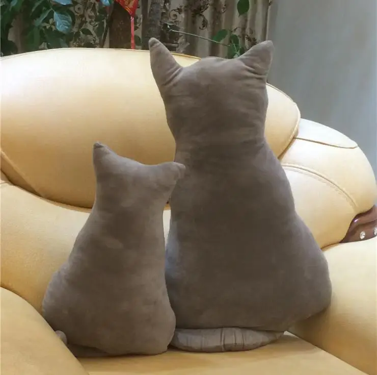 
Cute Back Cat Pillow Seat Sofa Cushion Plush Toys Stuffed Animal Doll Gift 