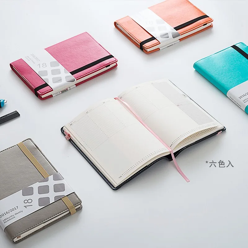 Diary for student A5 notebook pu leather Journal handmade 2022 agenda hardcover Planners and notebooks custom notepad