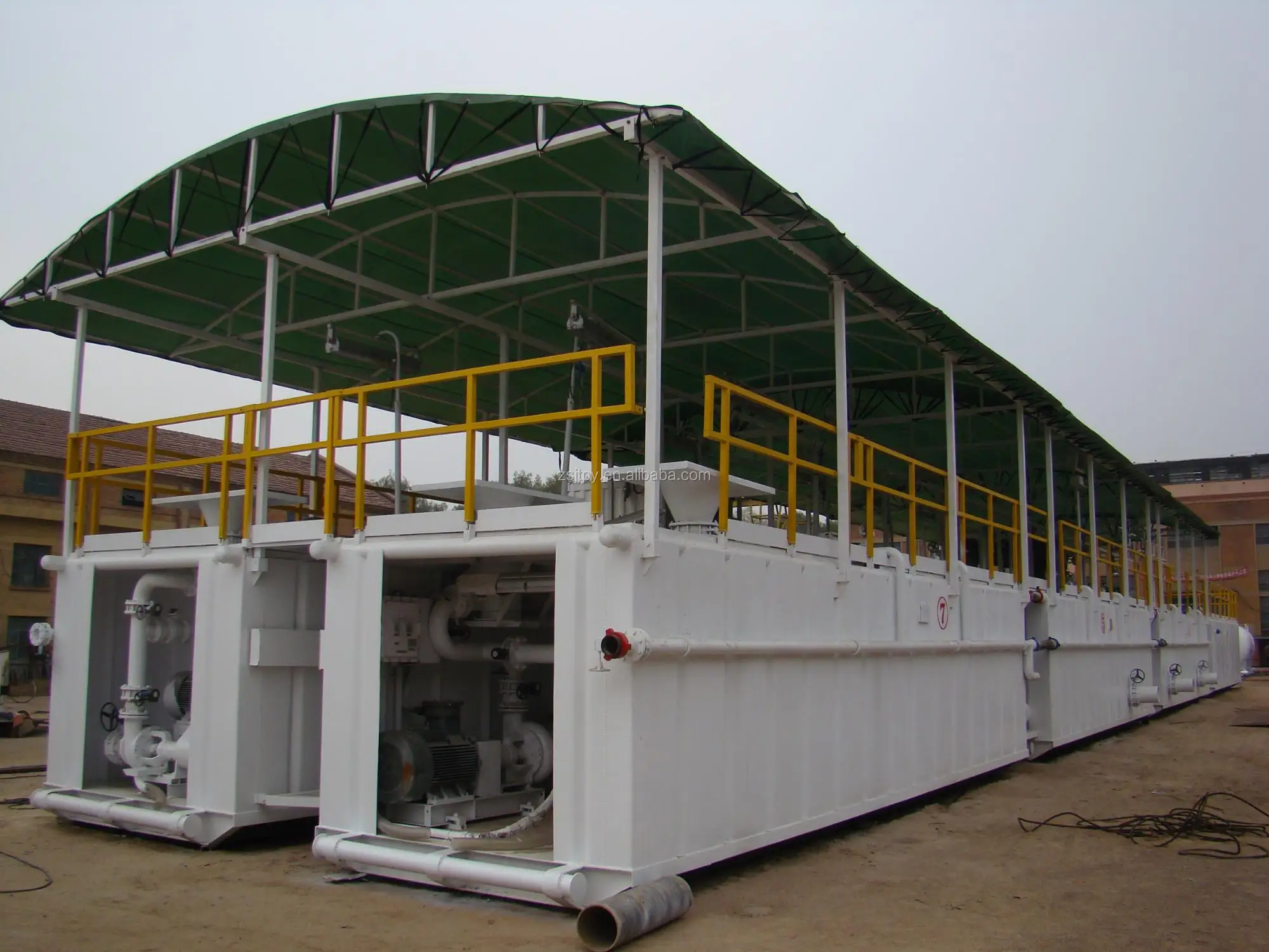 2021 Hot ! 20-300m3 volume Drilling rigs API Standard Skid-mounted mud cycle Solids Control System-mud tank