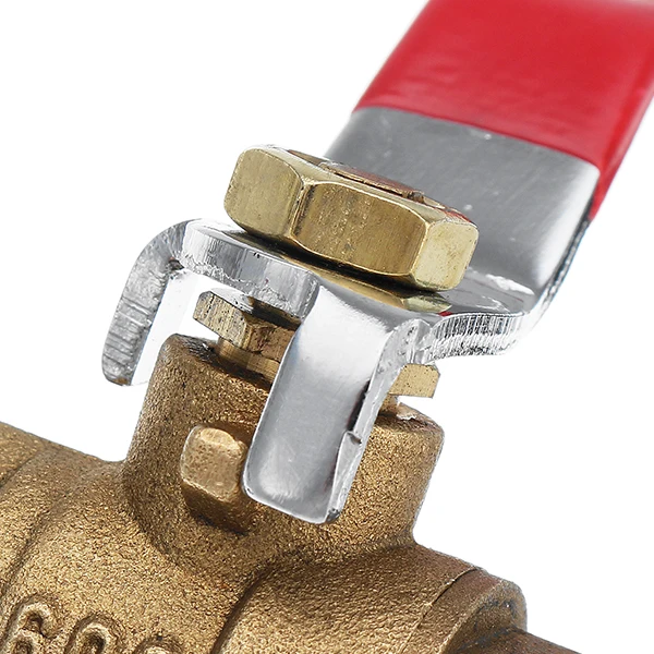 DN10 3/8 INCH FEMALE STRAIGHT FULL BRASS BALL VALVE FOR WATER DIVERTER ADAPTER