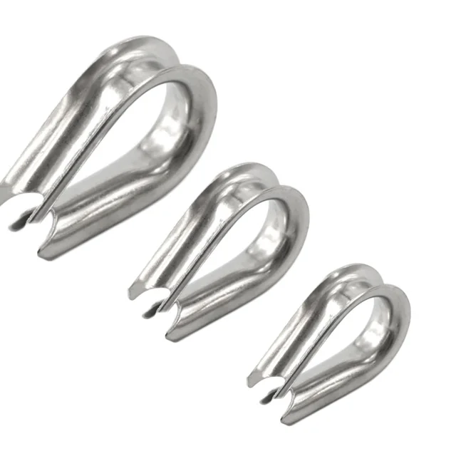 Heavy Duty thimble ISO JIS DIN6899 standard stainless steel M14 wire rope thimbles socket thimble with low price