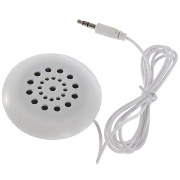 White 3.5mm Pillow Mini Speaker Portable Speaker For MP3 MP4 Player iPod