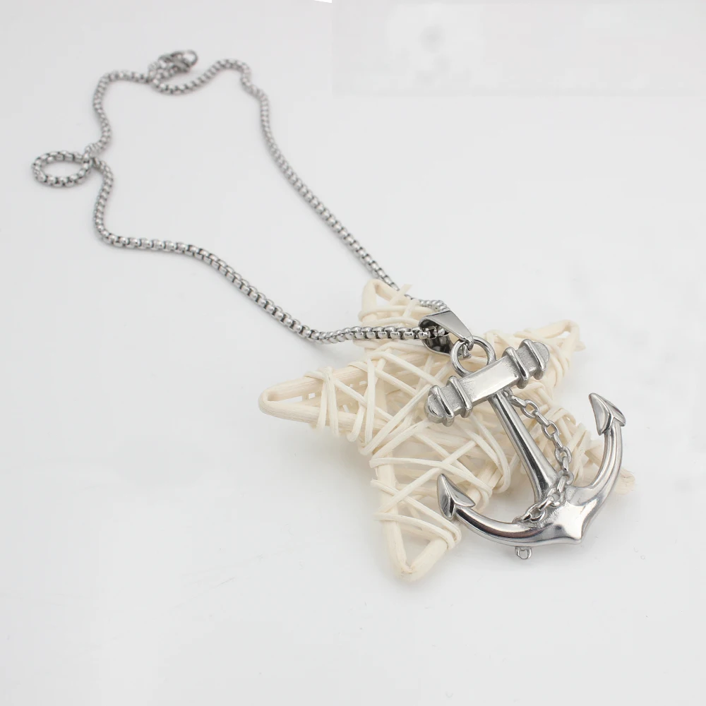 Fashion Designed Fashion Style Anchor Symbol Power Gold Plated Hip Hop Side Egyptian Pharaoh Pendant Necklace For Men