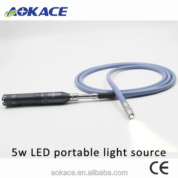 handheld otoscope camera light source 5w LED with top illumination