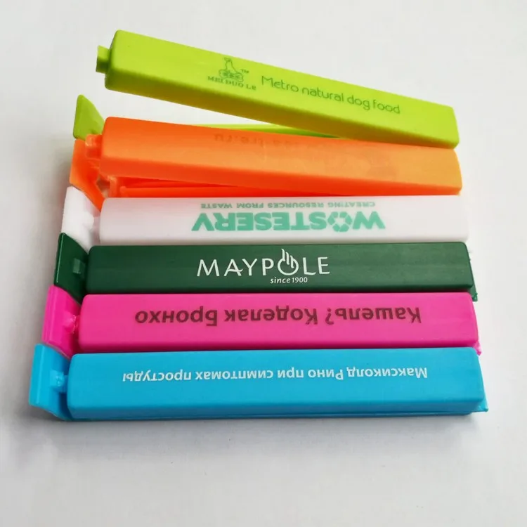 
creative custom logo environmental protection plastic bread bag clip coffee tea bag food bag sealing clip 