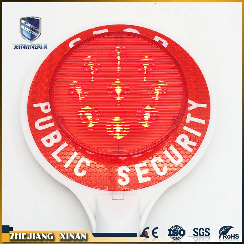 traffic application rechargeable led traffic stop sign board