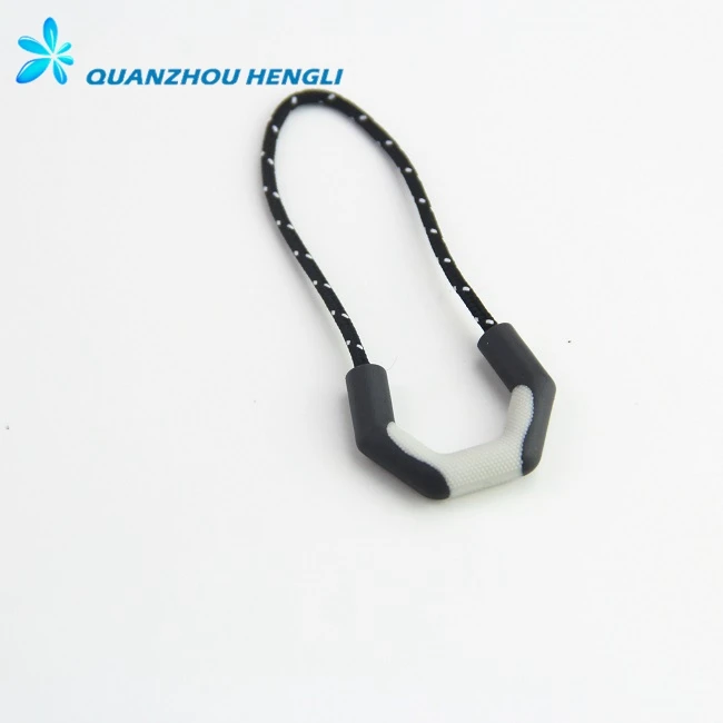 custom plastic zip puller design logo for clothing/custom zipper pulls