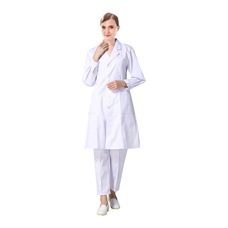 
The cheap long sleeve hospital doctor uniform / nurse clothes 