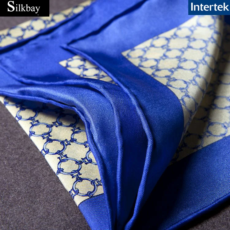 
14mm silk twill pocket square scarf for men 
