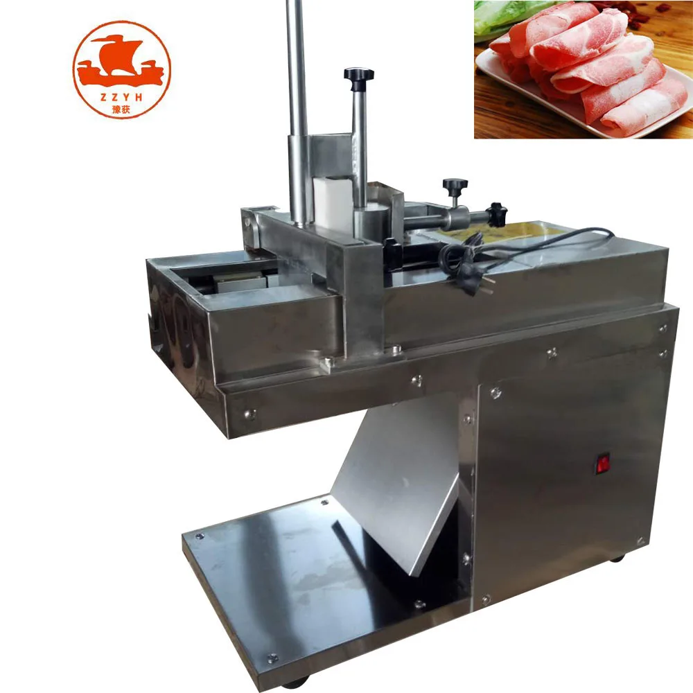 Without heel cutting single full automatic frozen electric meat slicer