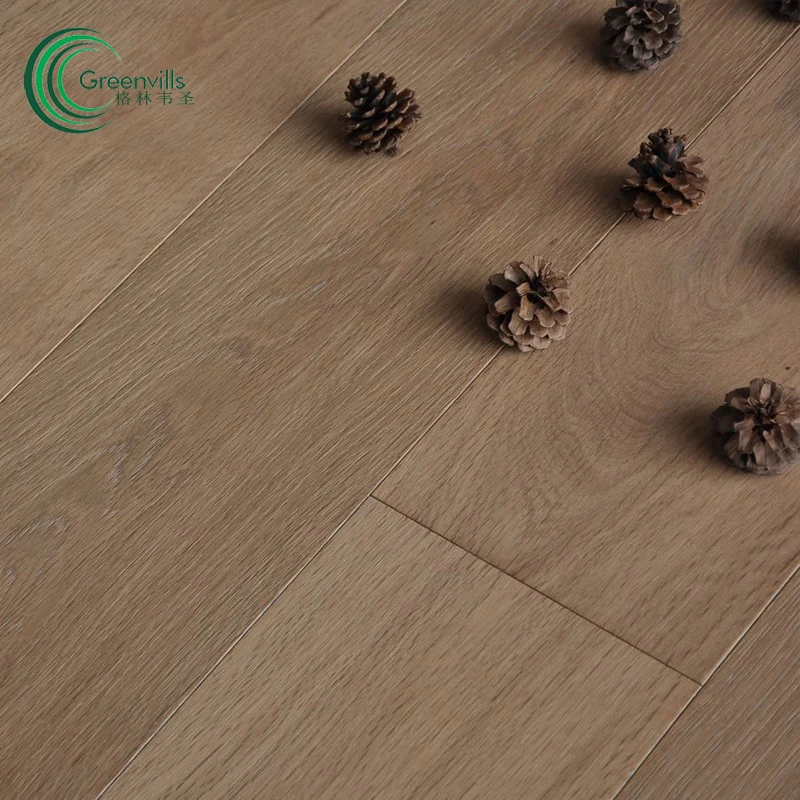 
Greenvills engineer wood floor European oak big plank gray color hardwood floor 