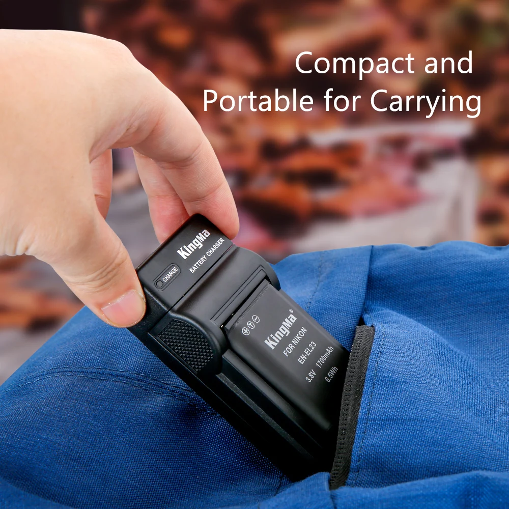 KingMa EN-EL23 1700 мАч аккумулятор и одно устройство для быстрой зарядки Nikon P600 -610S S810C P900S 900 B700
