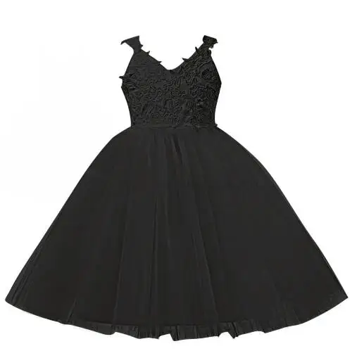 Wholesale lovely pink flower girl dress sleeveless bowknot dress and appliqued lace princess dress