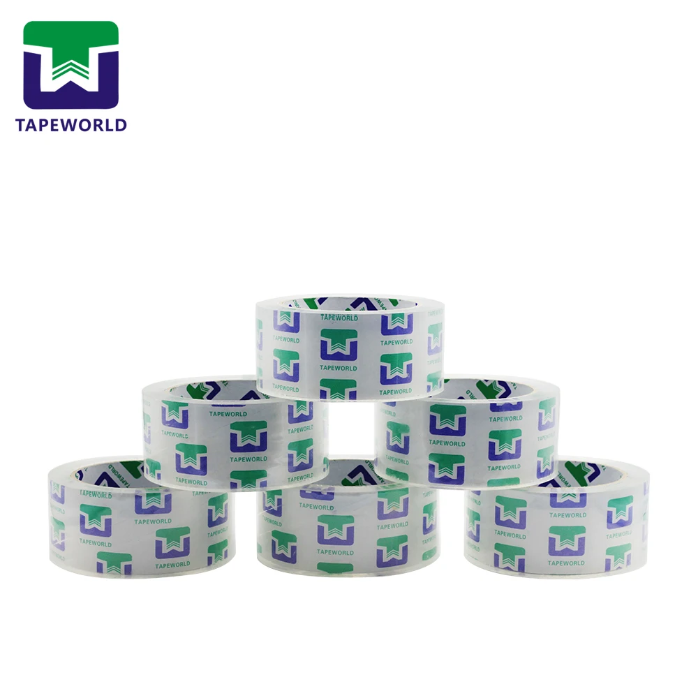 Crystal clear bopp packing tape customized brand