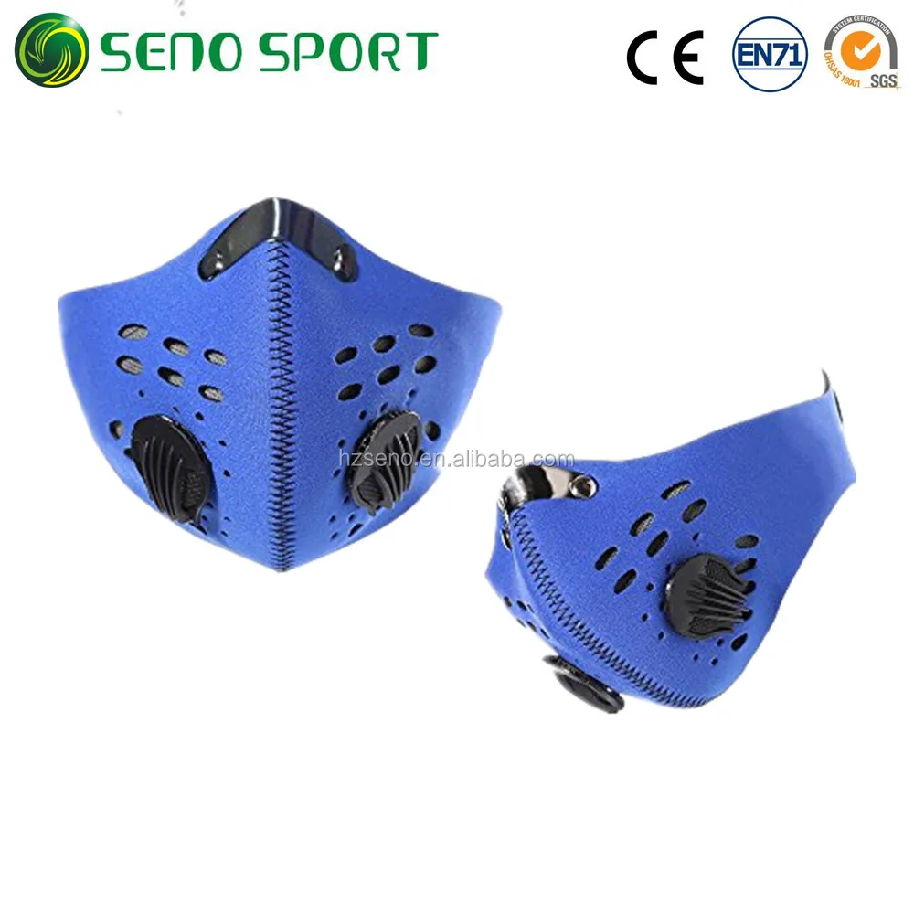 Anti-Dust Neoprene Motorcycle Half Face Mask With Carbon Filter