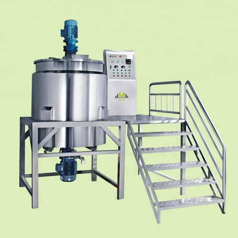 500L 1000L heating mixing homogenous cosmetic machinery shampoo mixer