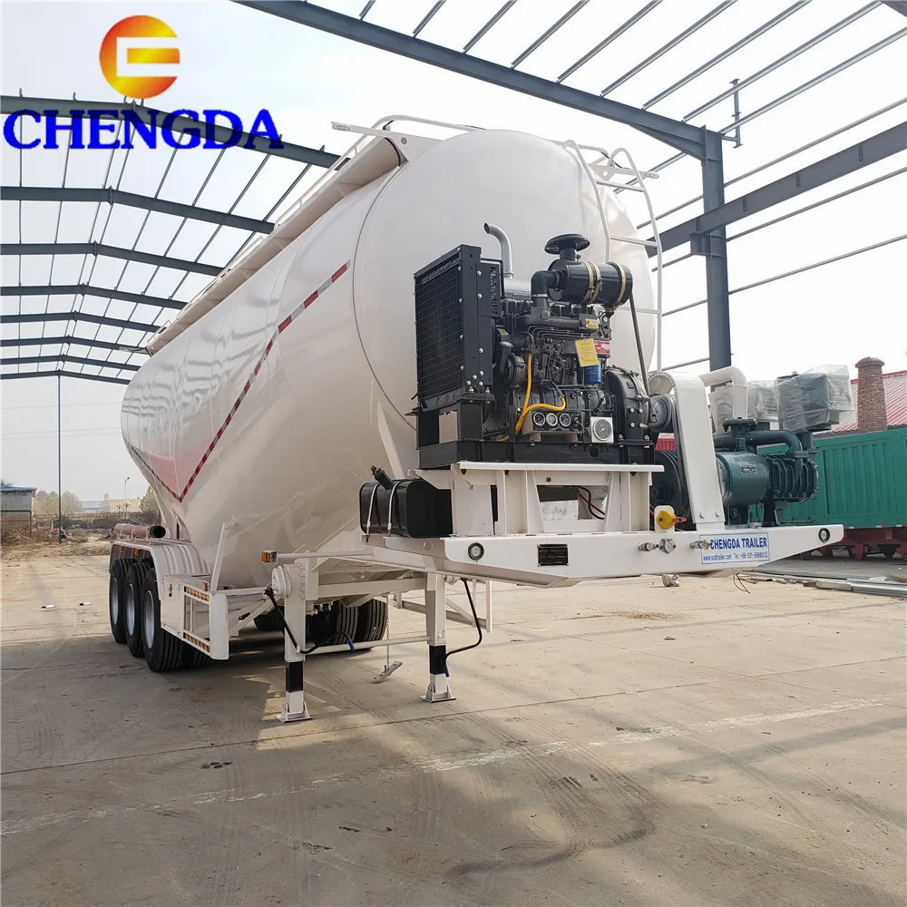 Bulk Cement Tanker Trailer Silo Bunker Cement Trailer With Factory Price