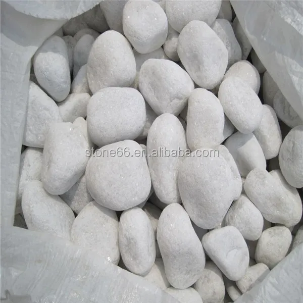 Hot sale white tumbled pebbles washed pebles piedras blancas