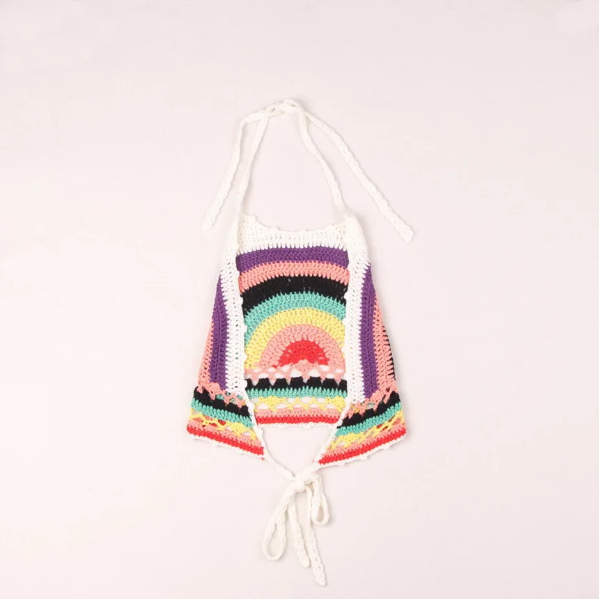 
women summer strappy fringed crochet bikini 
