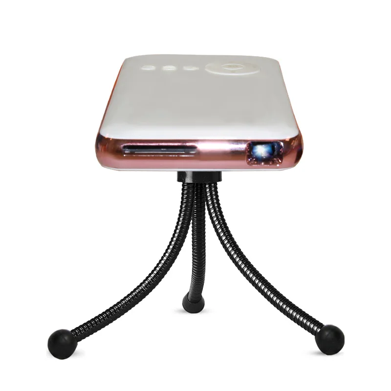 Mini Projector Wifi Portable Projector for iPhone Android 5000mAh Rechargeable Mobile Home Theater Projector D05(M6S)