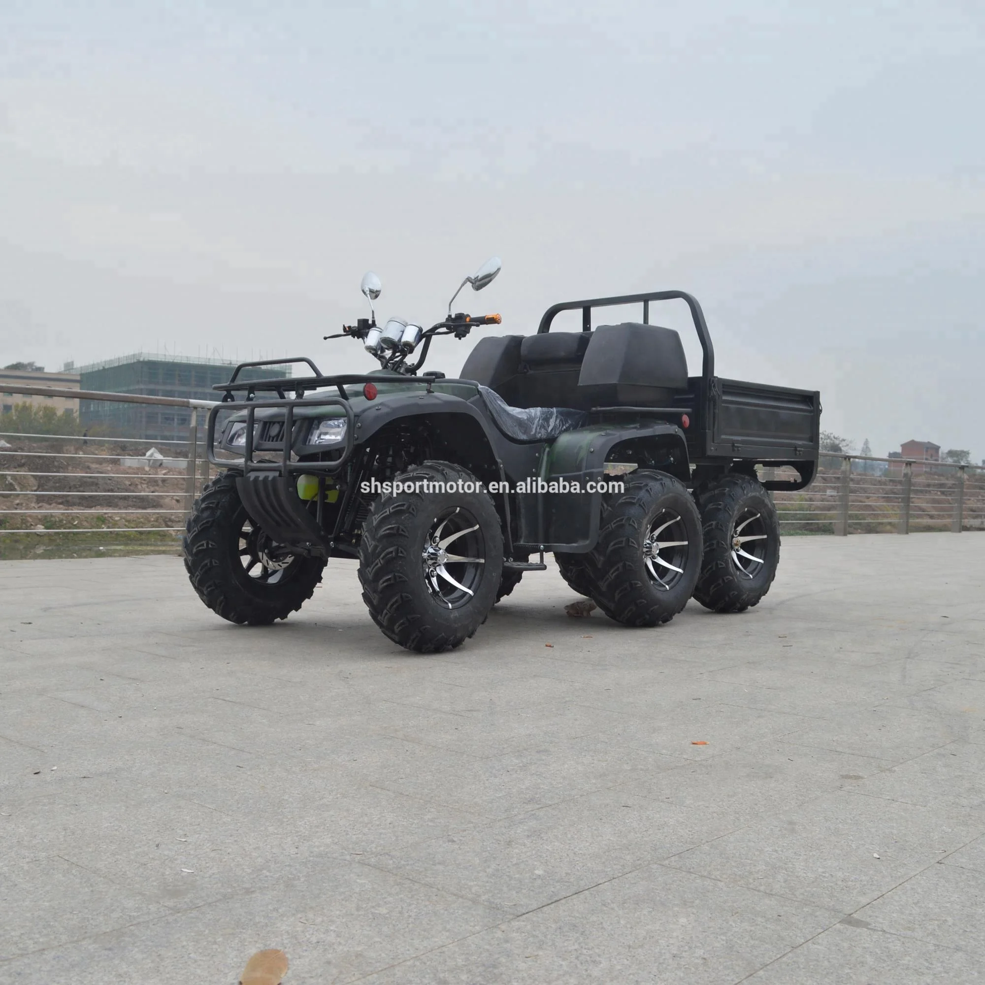 
2018 best powerful 250CC water cooled shaft drive ATV farm utility with big trailer 