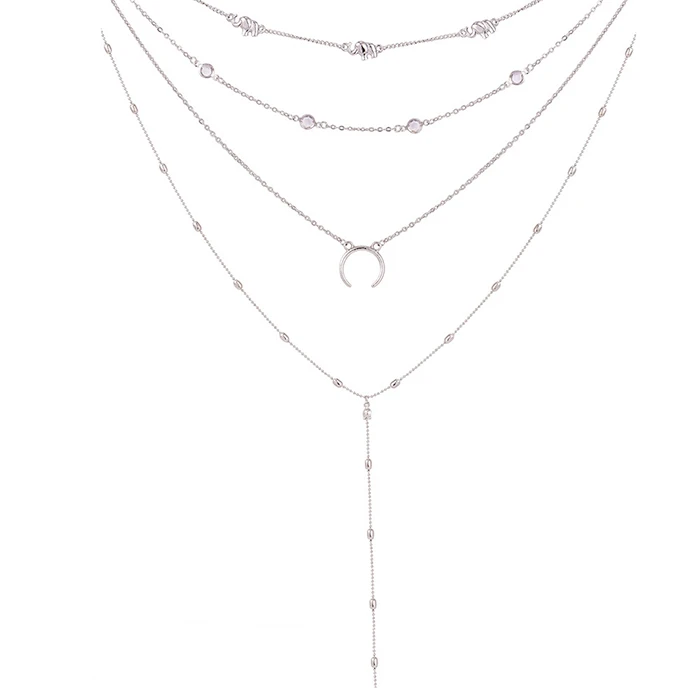 New Design Choker Necklace Set Gold Plated Elephant Necklace for Women Wholesale Fashion Jewelry