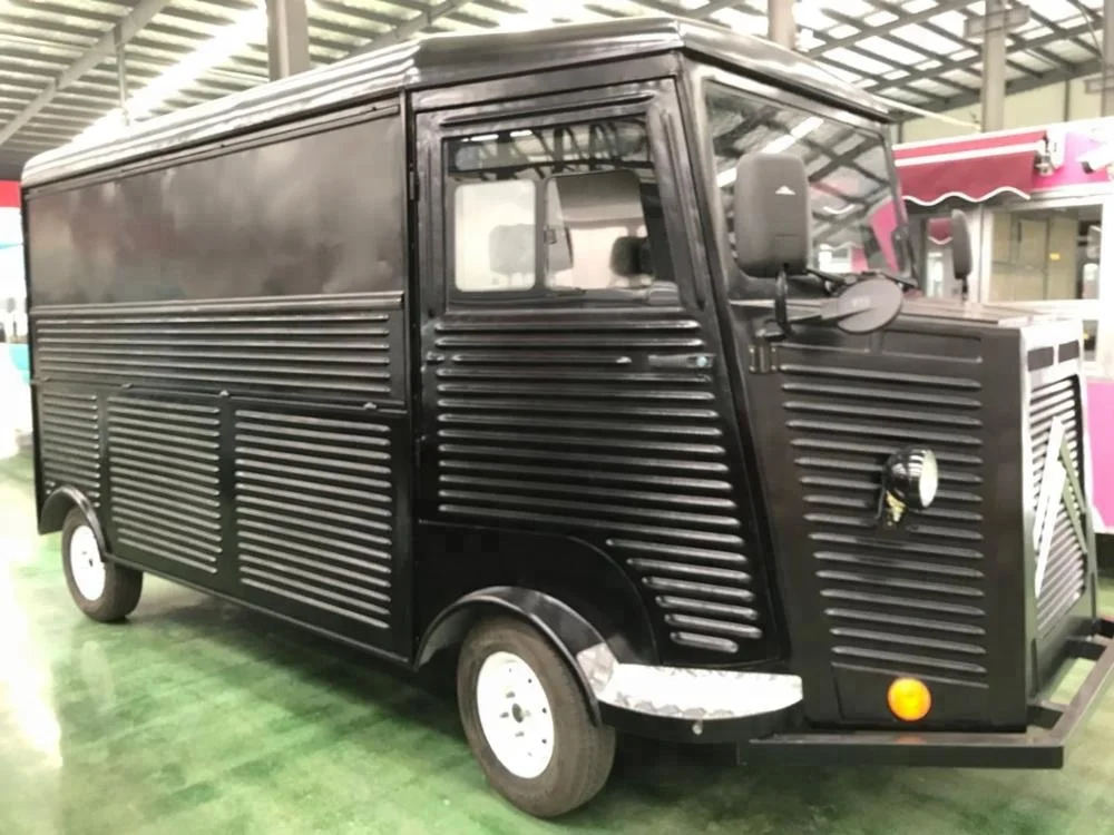 WNP Citroen foodtruck BLACK Vintage food trailer