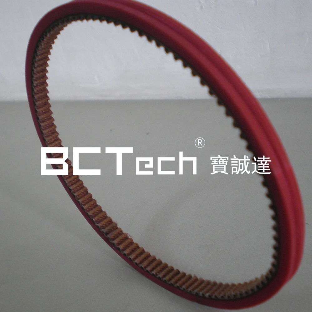 Rubber V-belt/red rubber coated v belt made in china