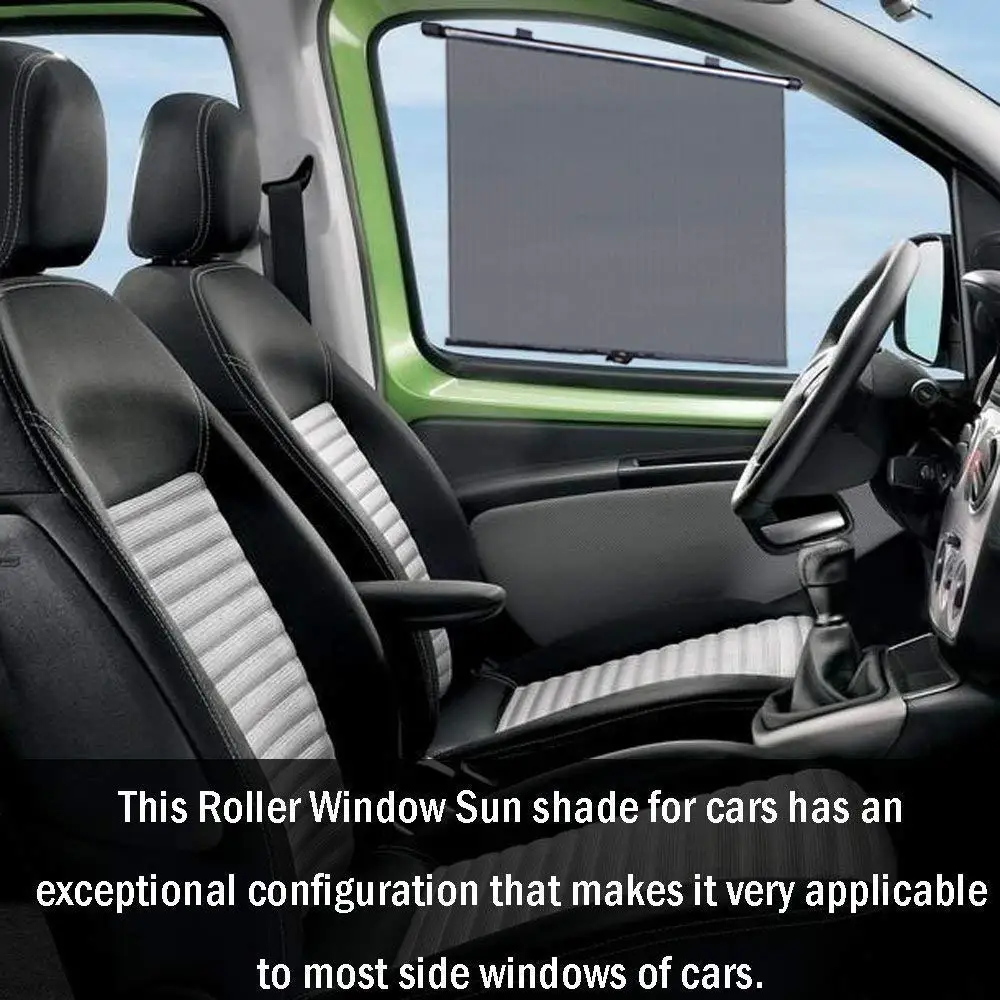 Hot Car Sun Shade for  Window, Car Window Shade Roller Sunshade/Protecto Universal Auto Windows Shades