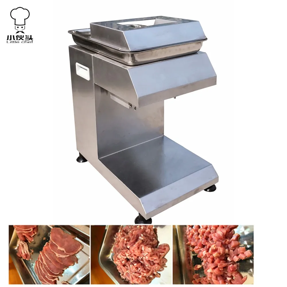 
CE certified 2017 meat cutting machine Stainless steel Fresh Meat Slicer meat cube cutter 