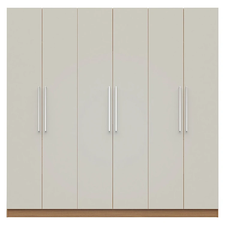 91 in. Wide Bedroom wooden wardrobe design pictures closet for sale  6 door wardrobe with many spaces godrej almirah for women