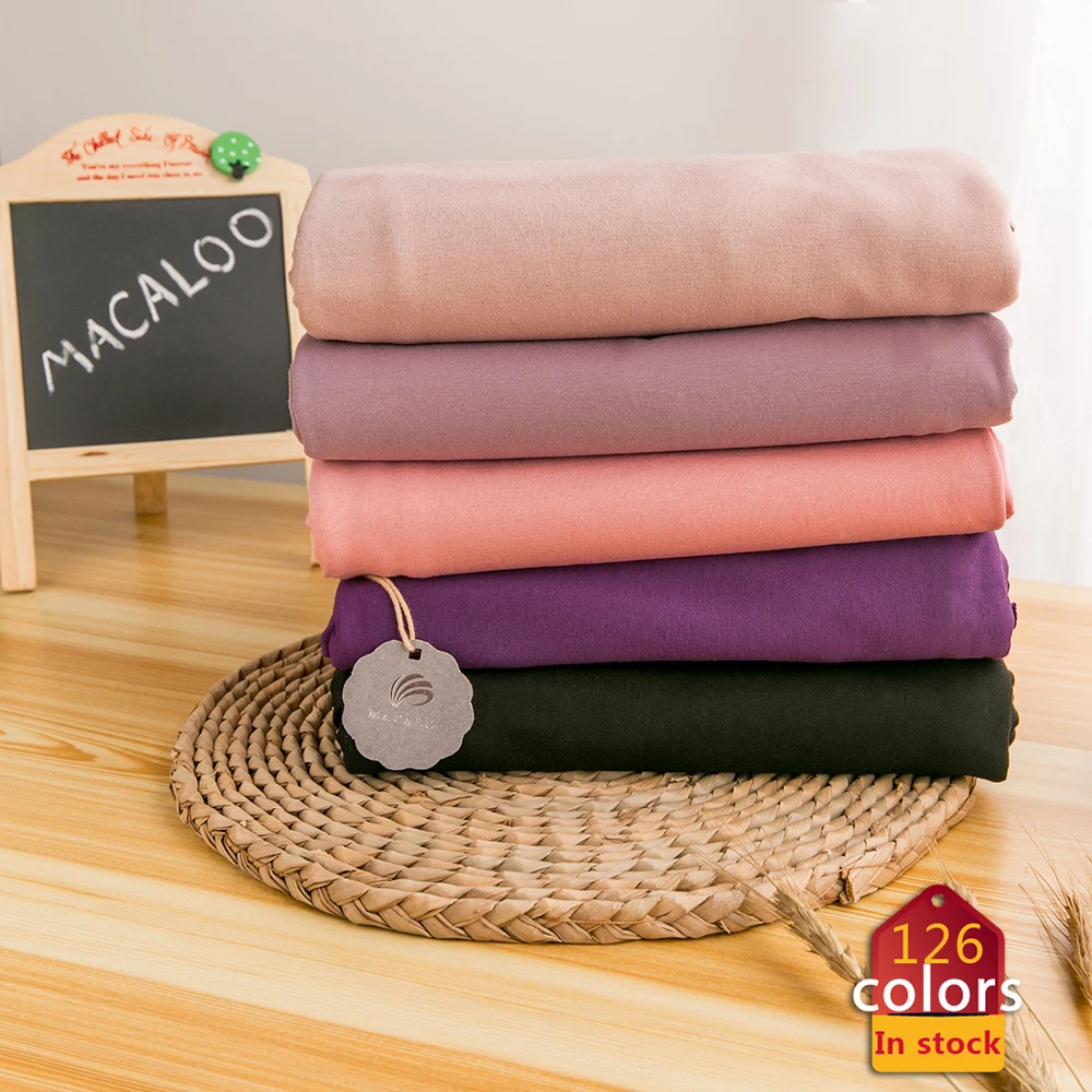 In stock solid knitted single jersey cotton lycra fabric for t shirt