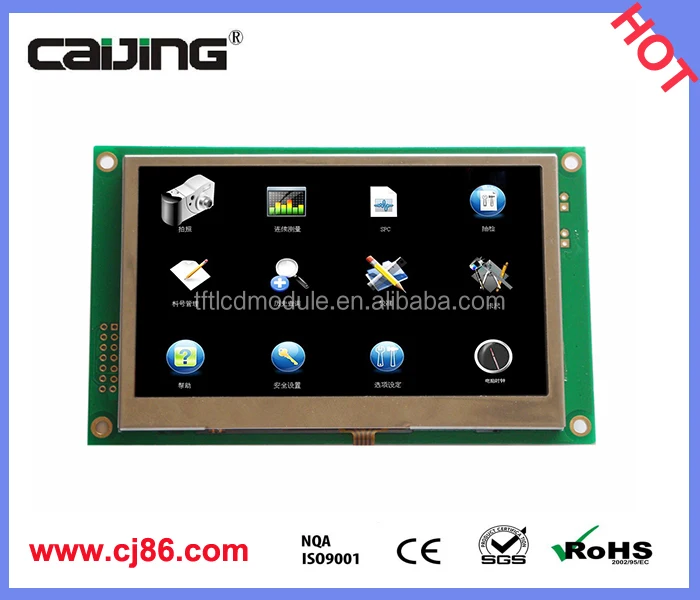 HMI industrial programmable 4.3 inch tft smart terminal lcd module 480x272 pixel