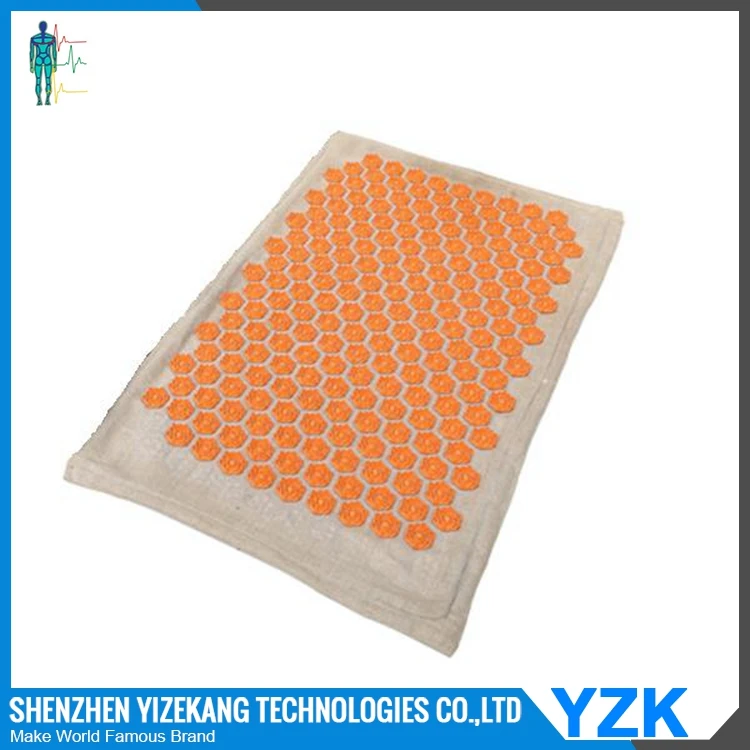 Folding eco-friendly colorful yoga massage mat acupressure mat and pillow set