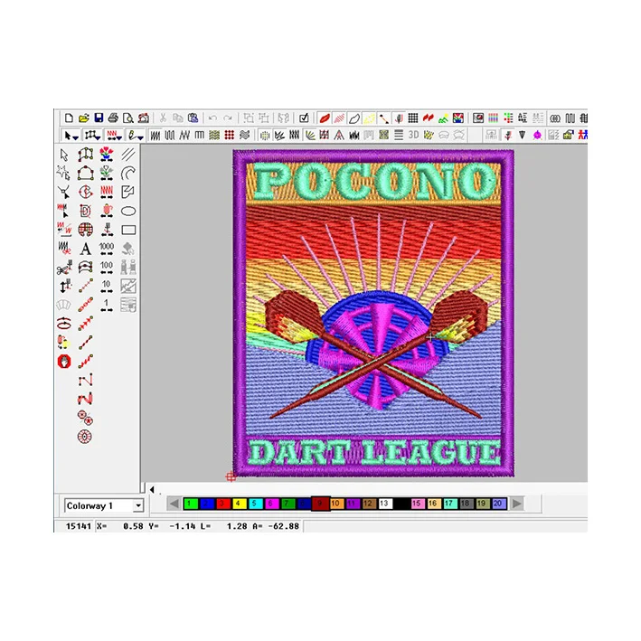 
High-quality Country Flag Clothing Patches Embroidery Design Logos 