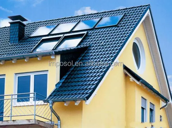 Split pressure balcony wall design of flat panel thermal collector solar water heater