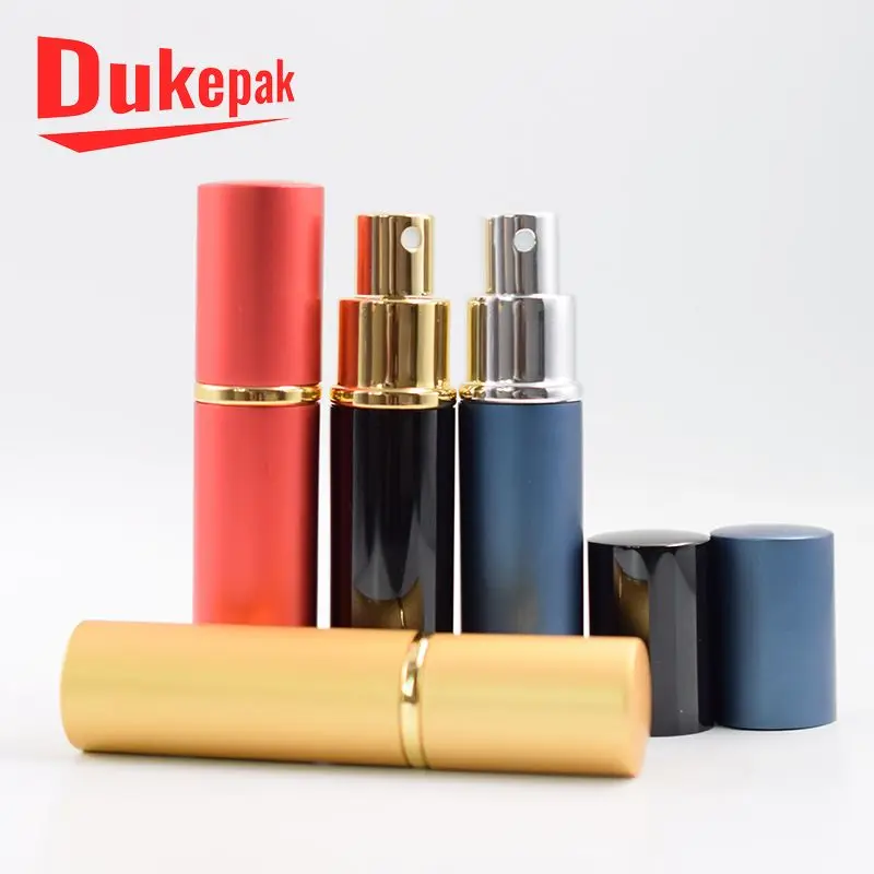 
10 ml empty shiny silver aluminium refill perfume atomizer spray bottle 